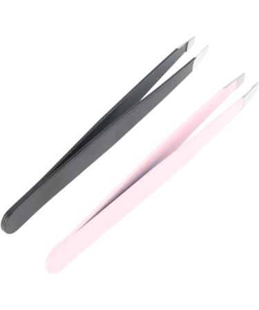 Buy Durable Stainless Steel Eyebrow Clips - 2 Pieces Tweezers for Precision Facial Hair Removal | Portable Beauty Tool for Everyone - Buy Online on GoSupps.com