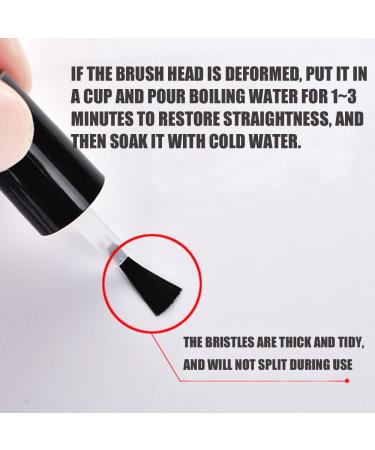 Vasana Clear Glass Nail Polish Bottles - 10 Empty Containers with Brush Caps for DIY Manicure & Nail Art - Top Coat & Sample Bottles - Buy Online on GoSupps.com