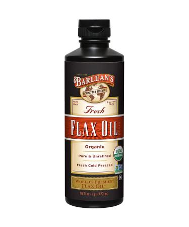 Barlean's Organic Fresh Flax Oil 16 oz (473 ml)