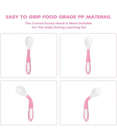 Vicloon Baby Suction Plate with Fork & Spoon Set - Non-Slip Silicone Divided Feeding Plate for Toddler Self Feeding, BPA-Free & FDA Approved - Dishwasher Safe - Pink Bee - Buy Online on GoSupps.com