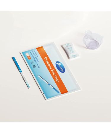 HEAL-CHECK Ovulation Test Strips Kit (25-Pack) with Free Collection Cups - Fertility Tracker for Women - Easy At-Home Ovulation Test (25 LH Strips) - Buy Online on GoSupps.com