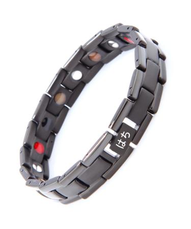 Titan Magnnet Arm Band men 5 element strong magnets 3500 Gauss Magnnet hardship Germanium women with setting tools and gift box (black) gift for Father's Day - Buy Online on GoSupps.com