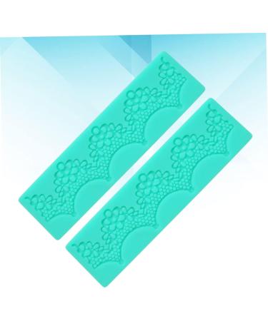 HOMSFOU 4 Pcs Cakesicles Mold De para Gelatinas Silicone Molds Cake Mold Cake Toppers Cake Decorations Fondant Molds DIY Mould Silicone Baking Mold 3D Fringe Lace 17.5X4.8CMx2pcs Greenx2pcs - Buy Online on GoSupps.com