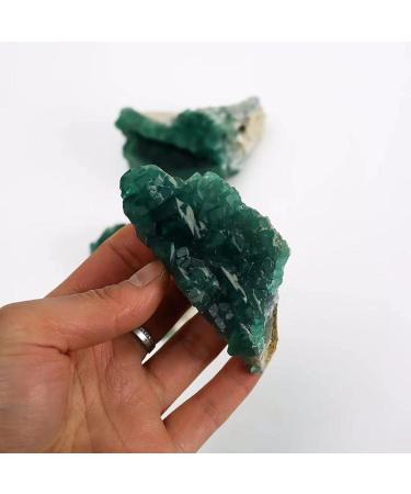 300g-450g Natural Green Fluorite Minerals Specimen Cluster Stones 1pc Crystal - Buy Online on GoSupps.com