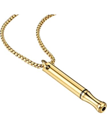 WOBBLO Anapana Breathing Meditation - Wearable Stress Relief for Men & Women in Gold | Shop Internationally - Buy Online on GoSupps.com