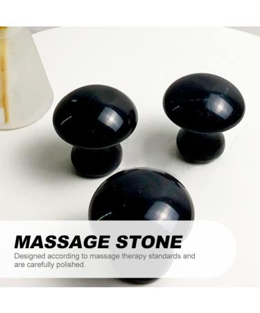 Beavorty 2pcs Scraping Mushroom Stones for Facial Massage Smooth Edges Gua Tools Natural Beauty Massagers for Relaxation Traditional Chinese - Buy Online on GoSupps.com