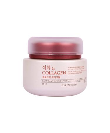 The Face Shop Pomegranate & Collagen Volume Lifting Eye Cream | Ultra-Light Eye Cream for Eye Skin Lifting  Firming & Brightening | Reduce Dark Circles | Deep Hydrating Under Eye Area  1.69 Fl Oz