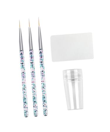 Housoutil 1 Set Nail Brush Seal Nail Accessories Brochas Para U as Acrilicas Nail Drawing Clear Nail Gel Nail Art Pen Nail Art Brush Nail Painting Pen Nail Polish Manicure Plastic