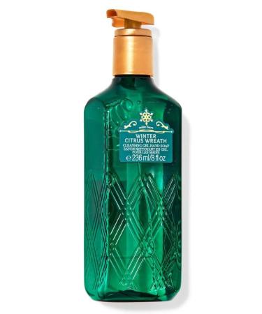 Bath Body Winter Citrus Wreath Gentle Gel Hand Soap | 8 Fl Oz | Scented with Natural Essential Oils