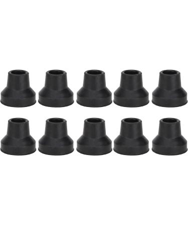 Non-Slip Crutch Tips - 10 Pack Rubber Tips with Metal Spacers for Standard Hiking Poles (16mm) - Durable & Reliable - Buy Online on GoSupps.com