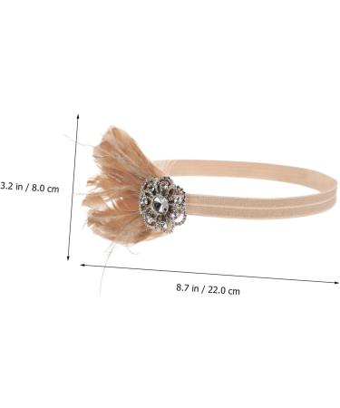 Mikinona 1pc Feather Diamond Headband Womens Accessories Rhinestone Headband Diamond Diamond Bridal Headband Bride Headpieces for Wedding Womens Headbands Womens Head Bands Prom Headpiece - Buy Online on GoSupps.com