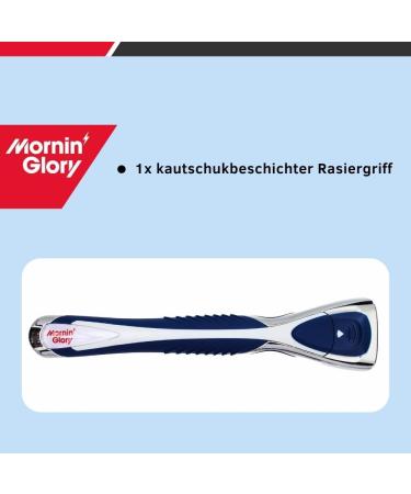 Mornin Glory Shaving Handle for Wet Shaving | Replacement for Alpha & Freshman | Optimal Grip with Katschuk Coating | International Shipping Available - Buy Online on GoSupps.com