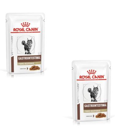 Royal Canin Veterinary Gastro Intestinal Fibre Response |Double pack |2 x 12 x 85 g |Diet all-in feed for adult cats |For constipation and other gastrointestinal problems