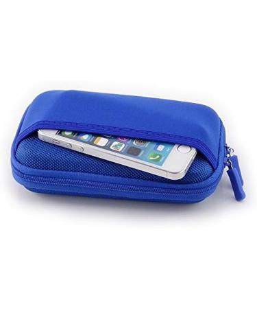 Diabetic Travel Case Glucose Meter Organizer - Small Hard Shell, Blue - Buy Online on GoSupps.com