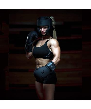 Kruzak Unisex Boxing Headgear - Adjustable Padded MMA Training Gear for Kickboxing & Martial Arts - Matte Black, Small-Medium - Buy Online on GoSupps.com
