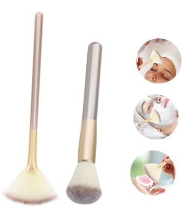 Housoutil 1 Set Makeup Brush Highlighter Brush for Highlighter Facial Tools Makeup Tools Facial Fan Blush Corrugated Silk Nylon Wool Woman Powder Brush Make up - Buy Online on GoSupps.com