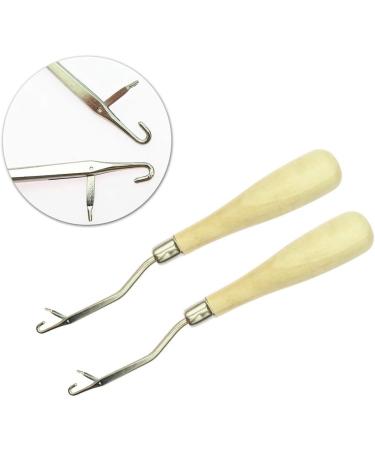 2pcs Healifty Wooden Handle Latch Hook Crochet Needle Set - Durable Tools for Crafting - Buy Online on GoSupps.com