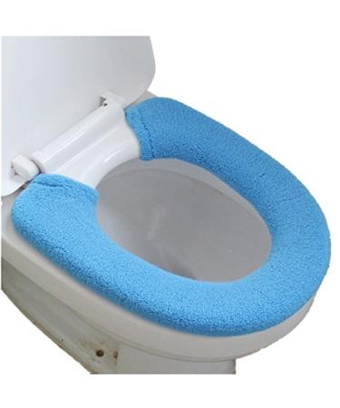 Vimeet Warm Toilet Seat Cover Washable Bathroom Closestool Pad Mat Blue