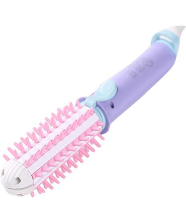 Mini Curling Iron | Travel Curling Brush for Short Hair | Ceramic Anti-Scald Heated Wand | Instant Heat Professional Hot Tools for All Hair Types - Purple - Buy Online on GoSupps.com