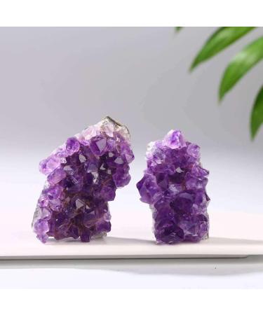 Crystal Hole Natural Quartz Amethyst Cluster Stones Specimen Home Decoration Crafts Purple Crystal Sample 1Pcs Crystsl Cluster 30-40g Crystal Hole (Color : Crystsl Cluster Size : 130-150g) 130-150g Crystsl Cluster - Buy Online on GoSupps.com