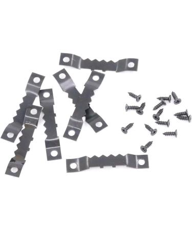 Swpeet 120 Pcs Black Sawtooth Picture Frame Hangers - Double Hole with Screws for Creative Home Decoration - Buy Online on GoSupps.com