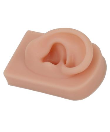 Silicone Ear Model for Piercing Training | Soft Flexible & Reusable Human Ear Display (Dark Skin Color) - International Shipping Available - Buy Online on GoSupps.com