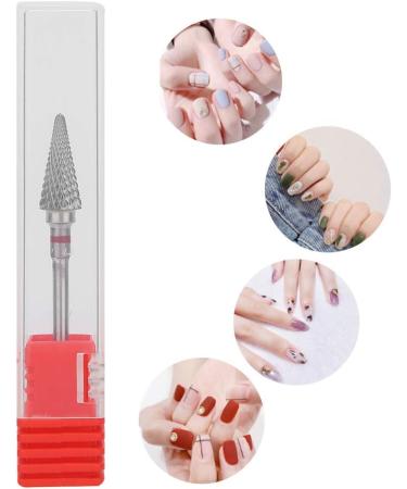 Tungsten Steel Nail Art Manicure Drill Bits - Red Electric Pedicure Grinding Head - Buy Online on GoSupps.com