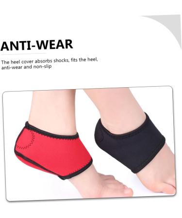 NOLITOY Ankle Cushion Heel Socks - 2 Pairs Protective Pads for Soccer & Football | Breathable Plantar Inserts for Men & Women - Buy Online on GoSupps.com