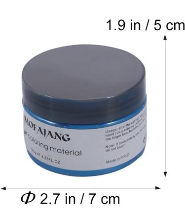 Lurrose Hair Color Wax Easy Cleaning Matte Hairstyle Coloring Material Disposable Hair Ashes for Halloween Party Graduation (Blue) - Buy Online on GoSupps.com
