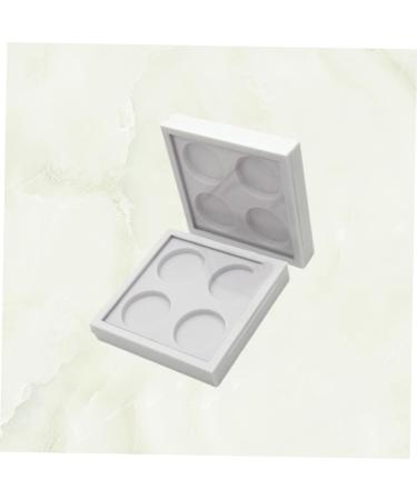 Mikinona 2pcs 4 Lipstick Case Empty Eyeshadow Case Eyeshadow Palette Empty Lipstick Palette White - Buy Online on GoSupps.com