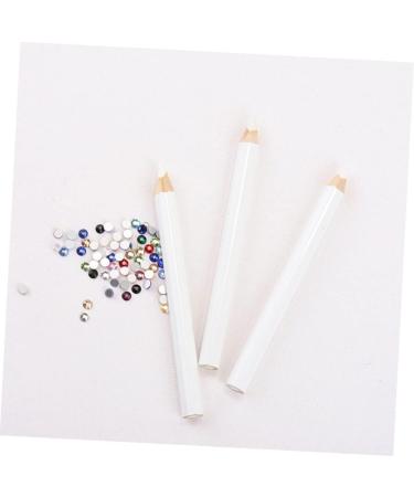 DOITOOL 48 Pcs Nail Point Drill Pencil Nail Dotting Pen Gems Picking Pen Nail Art Gems Diy Nail Art Gems Picker Pen Wax Pencil Nail Point Pen Crayons White Nail Sticker Drill Manicure Wood - Buy Online on GoSupps.com