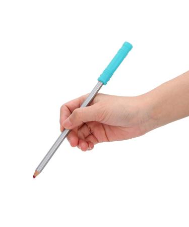 Sky Blue Silicone Teether Pencil Topper | Safe Baby Chewing Toy & Infant Sensory Pacifier - Buy Online on GoSupps.com