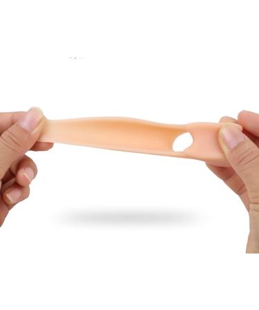 ALINZO Gel Toe Separator - Silicone Bunion Corrector for Women | Toe Straightener & Foot Stretcher | Toe Spacers Reduce Friction & Pain | Flesh Color - Buy Online on GoSupps.com