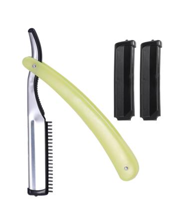 EXCEART Razors Folding Razor Straight Razor Shaving Razor Manual Scraper