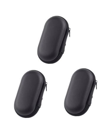 30 PCS Headphone Box Data line Headset Storage Bag Wire Oval Headphone Bag Electronic Travel Organiser Wallet Electric Wire Organizer Sturdy Headset Organizer