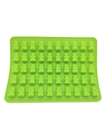 IMIKEYA 50 Ice Mold Chocolate Molds Gummy Bear Mold Chocolate Silicone Molds Model Airplane Kits for Adults Small Basket with Lid Round Ice-Making Shape Chocolate Candies Candy medium Green
