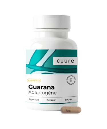 Guarana Pure Cuure 90 Days 22% Caffeine Mental and Physical Fatigue Weight Control Powerful and Effective Vegan Food Supplement Formulated and Packaged in France