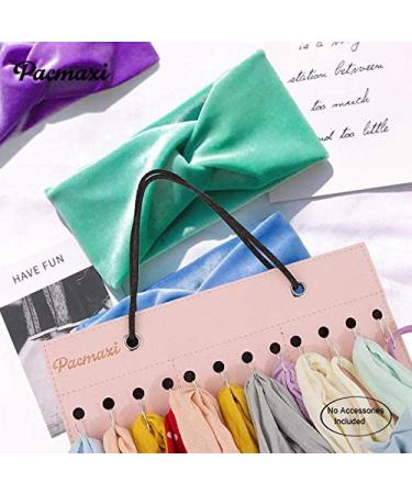 Baby Girl Headband Holder - Hanging Storage Organizer for Newborn Headbands in Pink - Buy Online on GoSupps.com