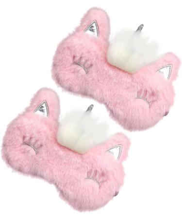 NOLITOY 4 Pcs Plush Sleep Eye Masks - Soft Furry Eye Covers for Restful Sleep | Breathable Sleep Masks for Travel & Relaxation - Buy Online on GoSupps.com