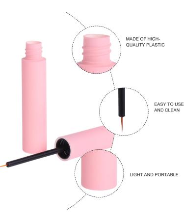 Beavorty 10 Pcs Eyelash Brush Empty Tube Transparent Empty Mascara Bottle Balm Tubes Plastic Bottle Pink Mini - Buy Online on GoSupps.com