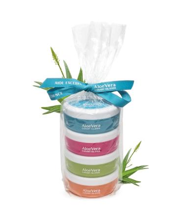 Aloe excellence - pack consisting of aloe vera creams |Nutrient repairing and revitalizing |For body and face |100% natural made in the Canary Islands |4 pieces 50 ml