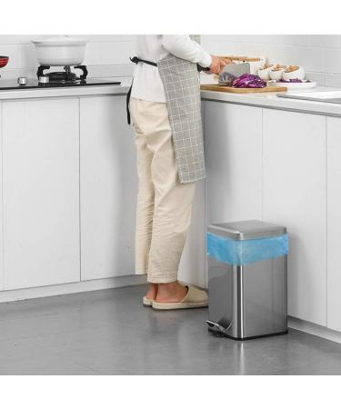 Saedy 4 Gallon Small Kitchen Trash Bags 15 L Blue Garbage Bags 120 Bags/ 6 Rolls 4 Gallon(Blue) - Buy Online on GoSupps.com