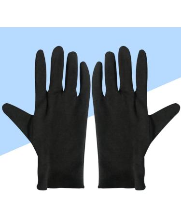 Beaupretty Moisturizing Eczema Cotton Gloves - 12 Pairs Black Cotton Spa & Lotion Gloves for Dry Hands Care - Buy Online on GoSupps.com