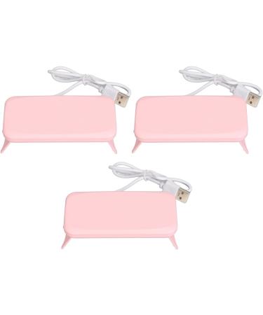 3Pcs Mini Nail Dryer Professional Nail Light Curing Gel LED Dryer Mouse Shape LED Nail Lamp Portable Nail Lamp Gel Polish Light for Nail Salon Home Travel (Roseate) - Buy Online on GoSupps.com