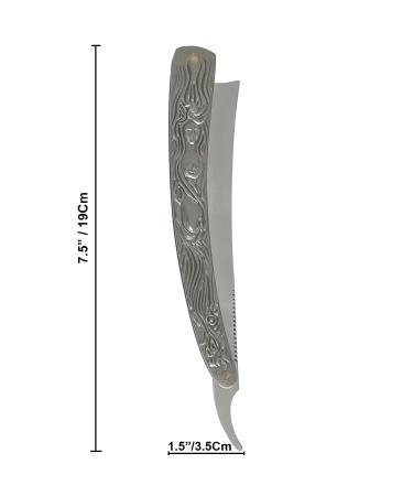 10.5" Sweeney Todd Straight Blade Barber Razor Pocket Knife Shaving Cut Throat - Buy Online on GoSupps.com