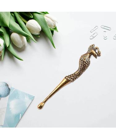 Ear Spoons Retro Brass Phoenix Portable Ear Cleaning Tool Ear Pick Ear Wax Remover Curette Cleaner Keychain Pendants - Buy Online on GoSupps.com