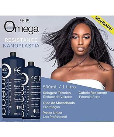 Felps Omega Zero Progressive Keratin Brush with Hair Nanoplasty 1000 ml - Buy Online on GoSupps.com