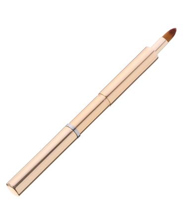 DRESSOOS Portable Lip Brush Lip Scrubber Brush Lip Scruber Lipstick Lip Gloss Brush Lip Gloss Applicator Tricolor Makeup Tools Lip Makeup Beauty Tools Makeup Brush Artificial Fiber 13.40X0.90X0.90CM Golden