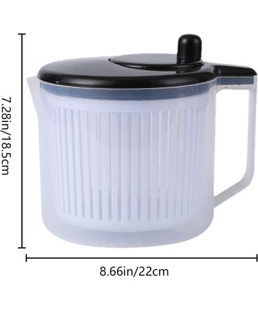  Xasbseulk Salad Spinner and Salad Dryer | 5L Salad Spinner for Fruits and Vegetables Easy to Clean Quick and Easy Drying | Salad Spinner for Vegetables and Fruits - Buy Online on GoSupps.com