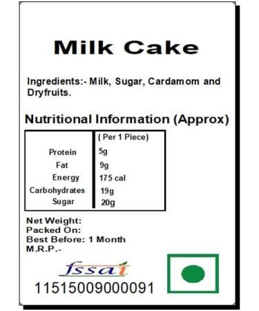 Ghasitaram Gifts Bhaidooj Gifts Bhaidooj Sweet - Milk Cake Pooja Thali and Almonds Pouch - Buy Online on GoSupps.com